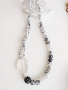 Kristal-Kuvars Kolye El İşçiliği