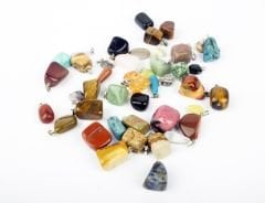 Karışık Mineraller Kolye Ucu Tane