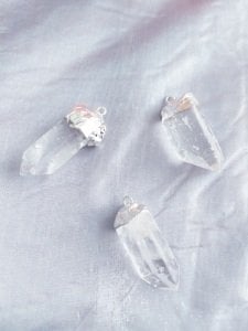 Kristal kuvars kolye ucu