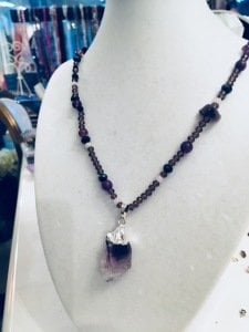 J'AIME Kristal zincirli Amethyst