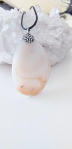 Akik kolye ucu  zirkon taşlı