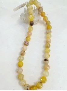 İri taneli sitrin kolye