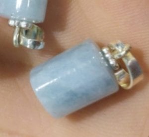 Aquamarine kolye ucu .
