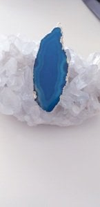 Mavi levha akik ,kolye .kolye ucu .